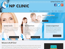 Tablet Screenshot of mynpclinic.com